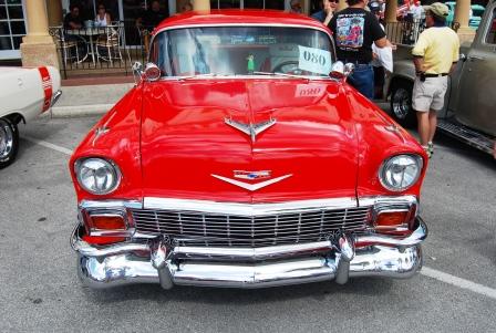 Some nice cars at The Villages CruiseIn on March 15th 1956 Chevrolet Coupe