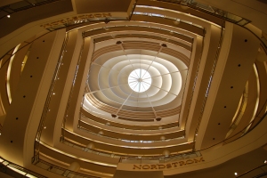 Nordstrom spiral at Westfield Mall in San Francisco